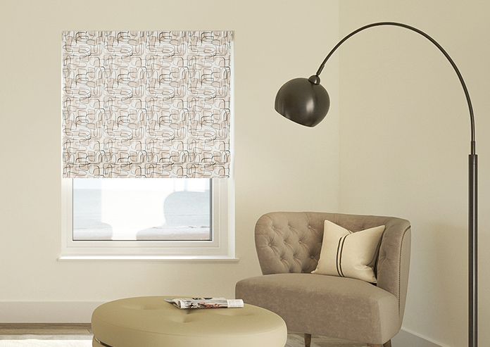 Meander, Beige - Roman Blind - Image 3